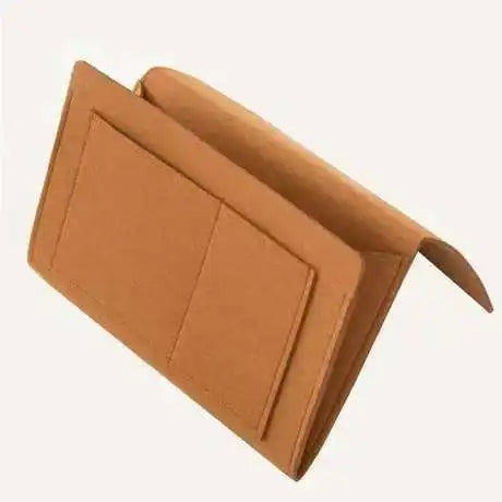 organisateur mural velours beige compartiments moderne velcro rangement chambre salon multifonctionalité