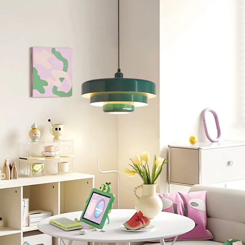 suspension lumineuse moderne orange ampoule e27 câble suspendu scandinave chambre restaurant salon