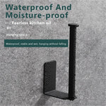 porte serviettes porte papier toilettique acier inoxydable réutilisable moderne clips crochets noir multifonctionnel sans