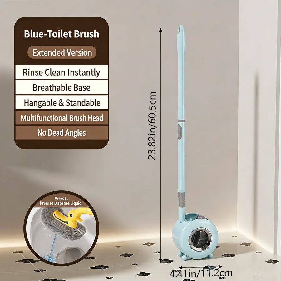 brosse wc murale canard jaune poils gris moderne salle bain ventouse sans angle mort