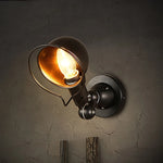 lampe murale rétro LED bras articulé noir doré industrielle éclairage chambre salon étude