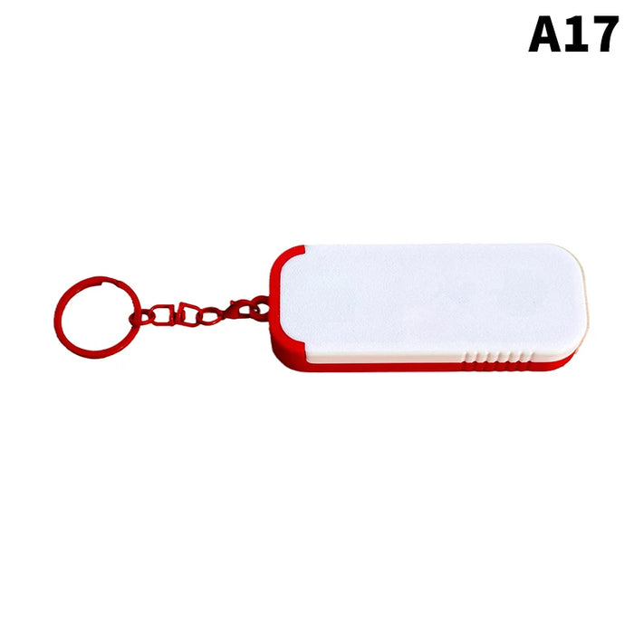 rangement portable brosse dents interdentaire blanc rouge pratique compact anneaux clefs voyage maison