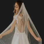voile mariée classique blanc opacité monocouche bord coupé accessoire mariage femme adulte