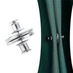 rideaux boutons magnétiques argentés modernes adhésifs facile fenêtre française opaque paires