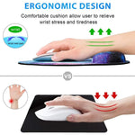 coussin souris ergonomique multicolore floral adhésif gamer portable abstraits motifs opaques