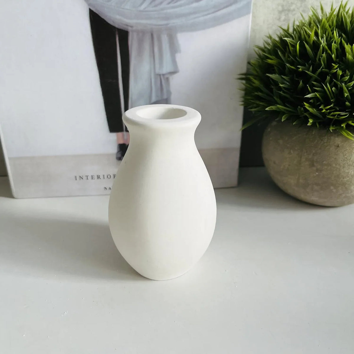 vases silicones blancs minimalistes opaques simples bougeoirs egouttage fleur arrangement