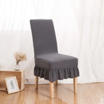 Housse chaise rayées polyester gris beige vert noir classique opacité chaises banquets adultes moderne