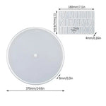 horloge murale silicone transparente chiffres romains motifs marbrés feuilles moderne