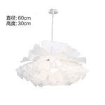 lampe suspendue moderne plissée blanc câble suspendu salon chambre nordique led