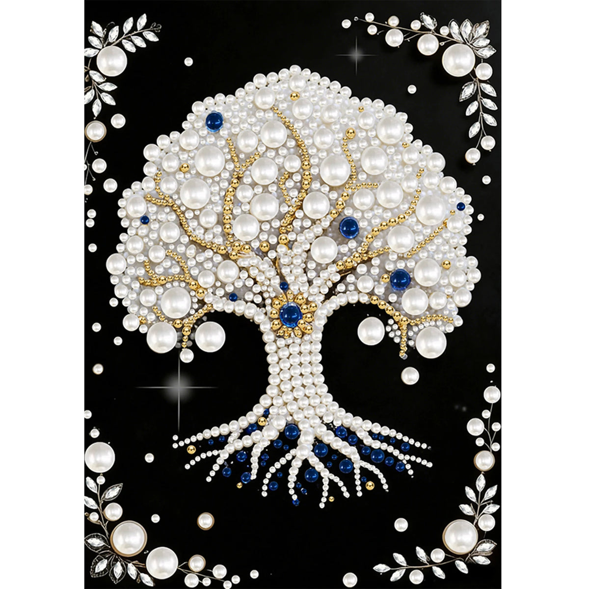 tableau décoratif fleurs animaux stylisés noir blanc bleu jaune vert contemporain intérieur fixe cadre