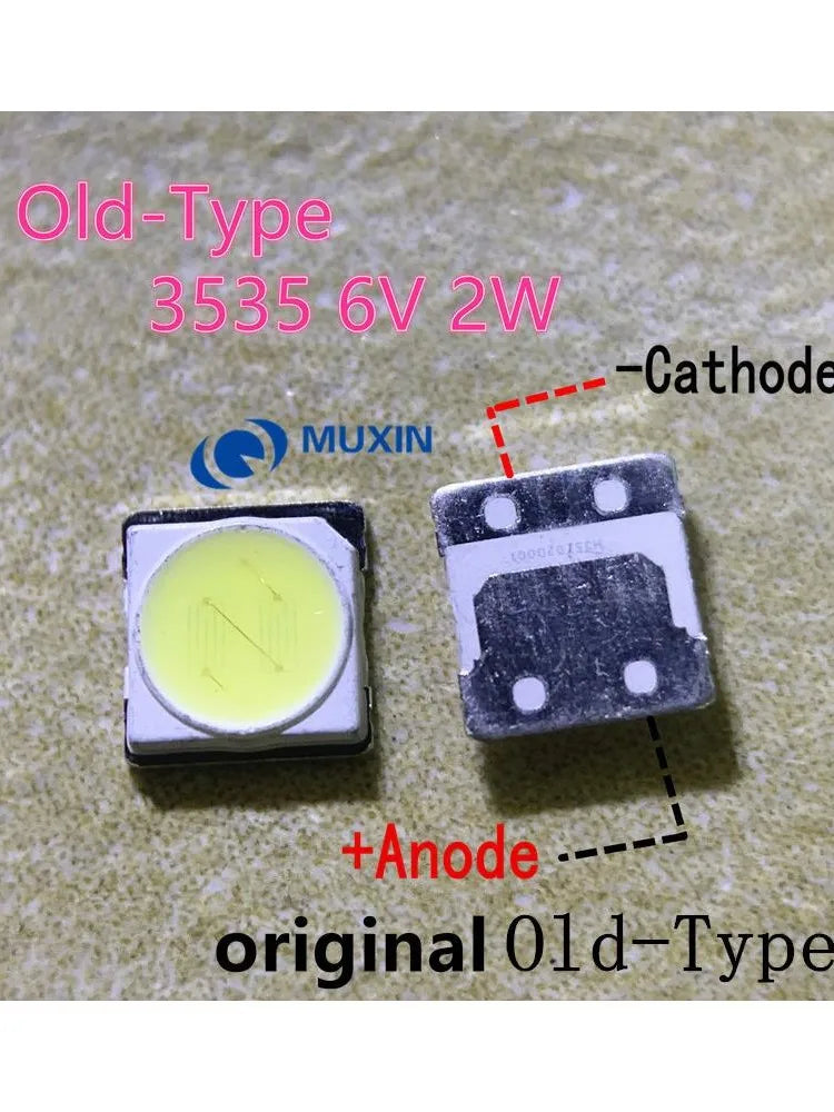 diodes led blanc froid 3v 6v 3535 surface mount électronique cathode anode