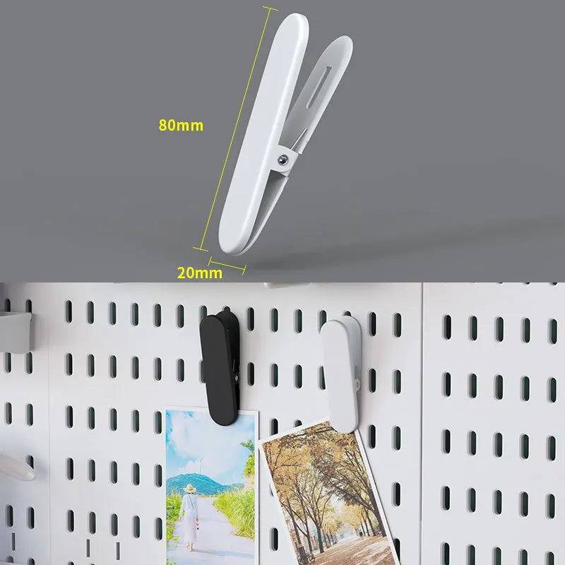 panneau perforé blanc étagère murale moderne accessoires rangement clips couteau clavier figurines