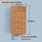 panneau mural bois naturel moderne ligne verticale simple deco murale porte manteau rangement