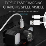 lampe frontale led noir blanche ajustable ceinture urgence éclairage extérieur