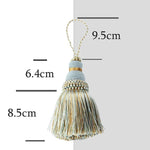 pompon porte couleur beige noir marron gris rose bohème chic décoration maison textile polyester