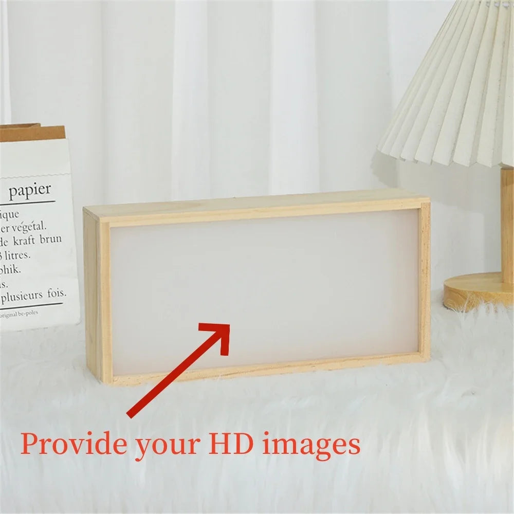 cadre photo bois moderne lumineux décoration mur astronaute blanc opalescent minimaliste