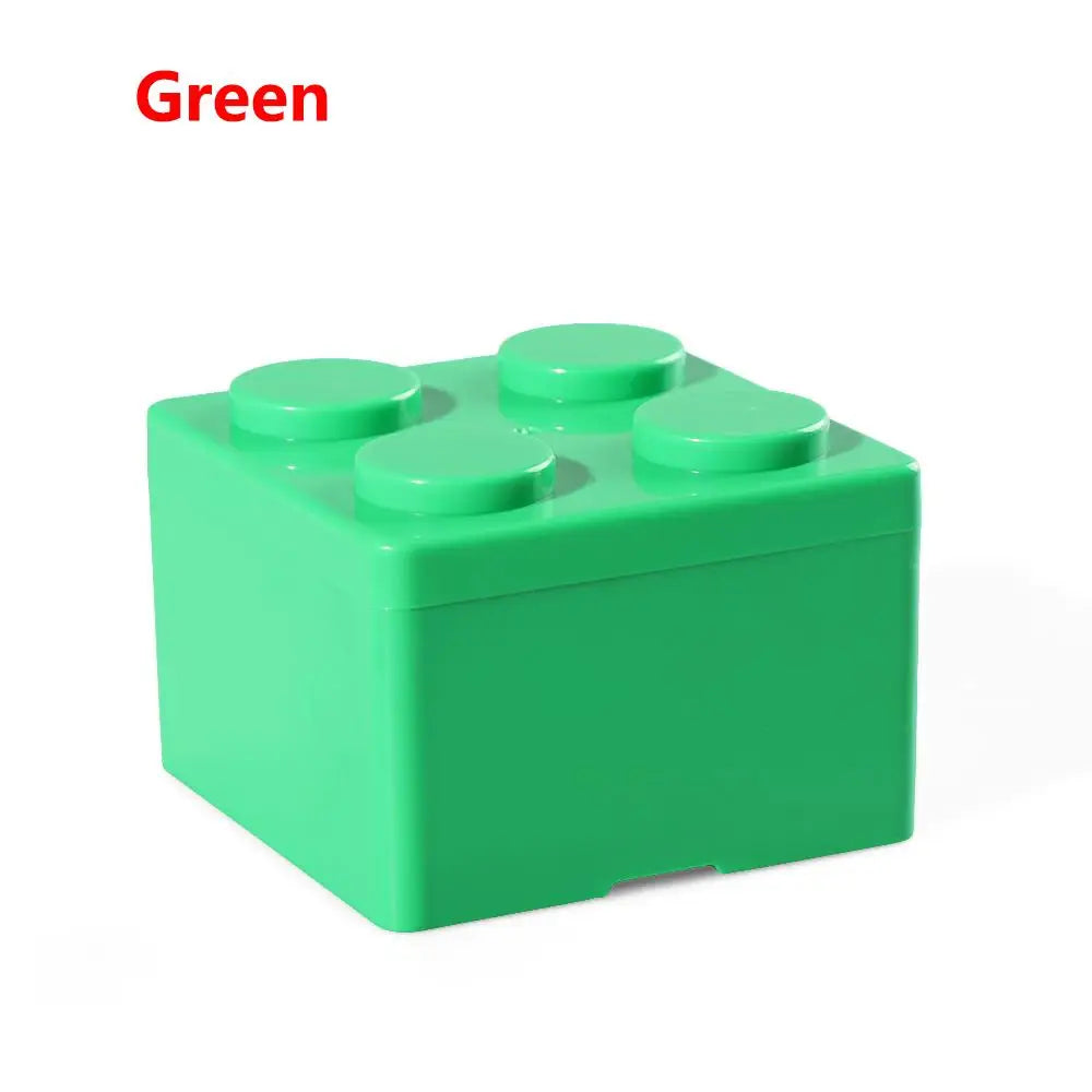 boîtes rangement couleur moderne stockage organisation jouets bleu vert rouge jaune six boutons plateau