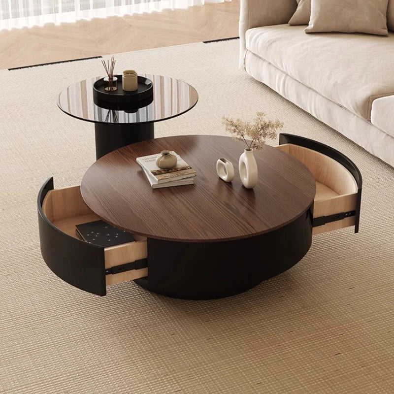 table basse moderne bois naturel brillante salon minimaliste furniture