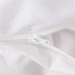 ensemble literie coton blanc impression 3d fermeture eclair duvet taies oreillers moderne minimaliste personnalisable