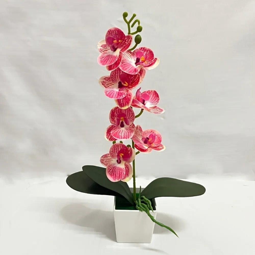 orchidées artificielles fleurs blanches roses intérieur décoration maison bouquet polyesters modernes minimalistes