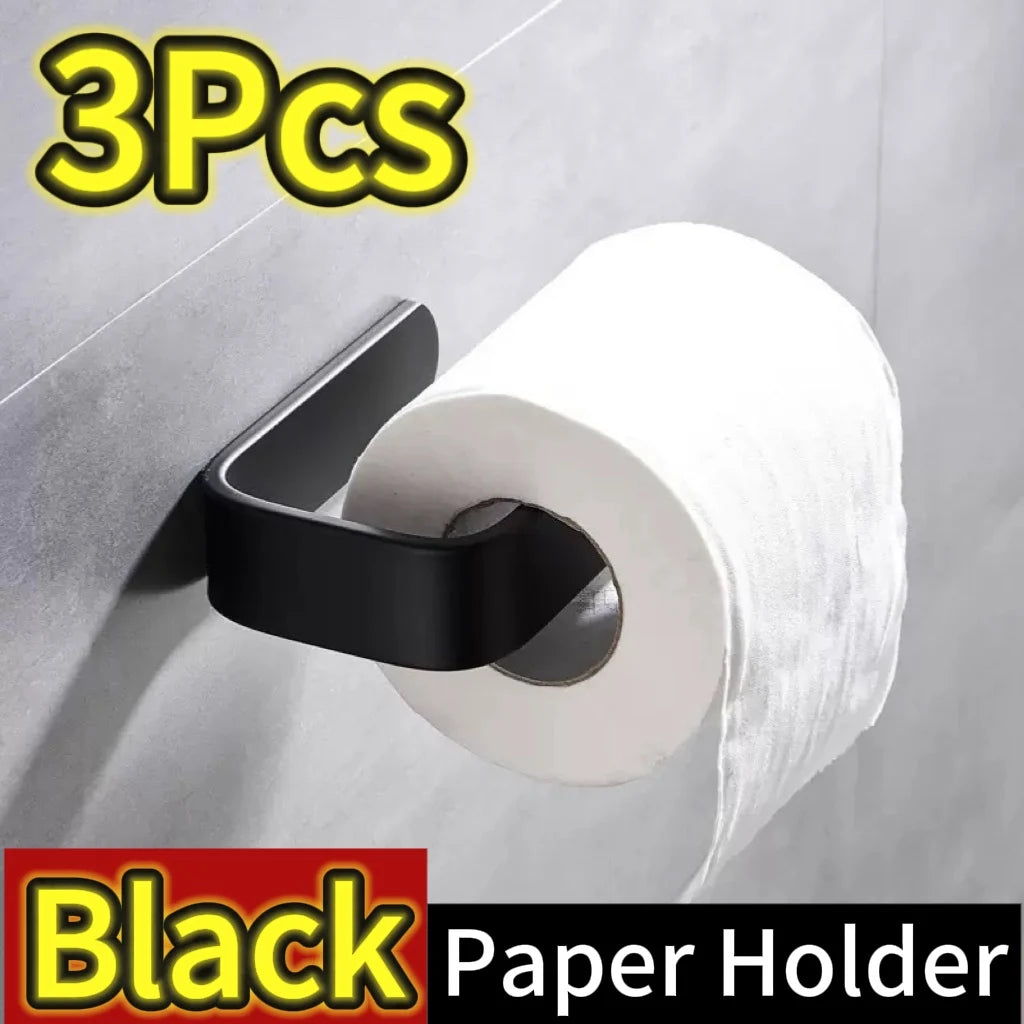 porte papier adhésif moderne noir blanc texture mat salle bains cuisine