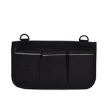 sac main noir quilted pratique clips trois poches zip réfléchissant
