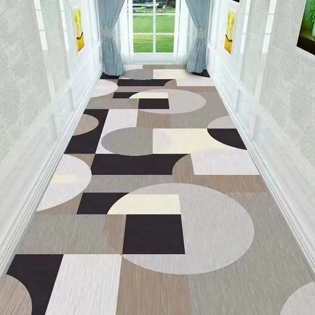 Tapis lavable blanc dans une chambre décorative