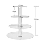 support cupcakes transparent moderne niveaux vis verticales grille 4mm epaisseur acrylique respectueux environnement