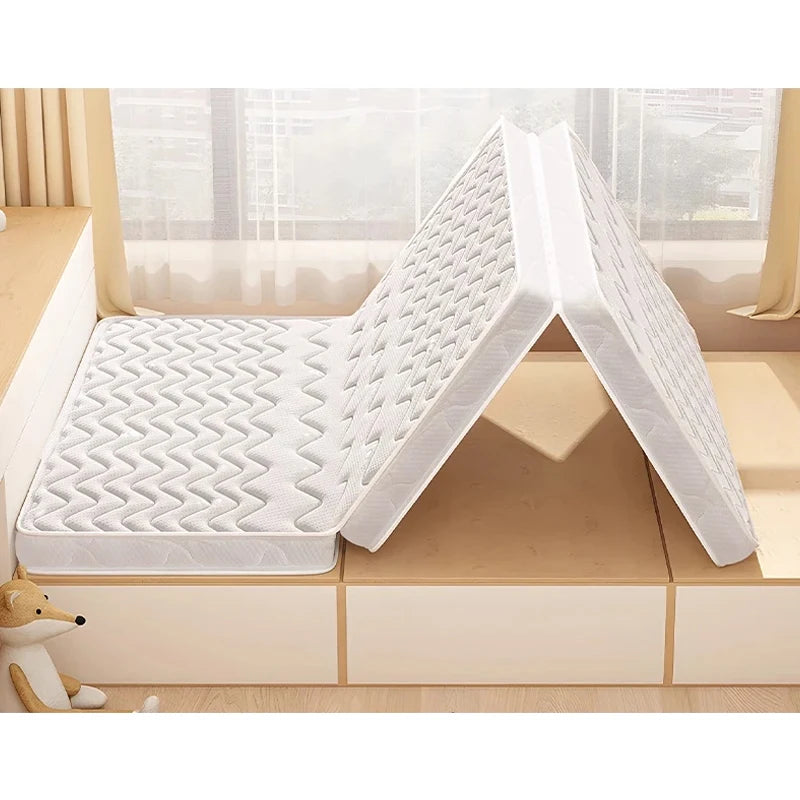 matelas blanc fibre coco mousse mémoire forme zigzag moderne chambre maison outdoor