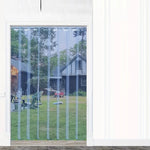 rideau porte transparent pvc anti poussière coupe vent commercial intérieur extérieur