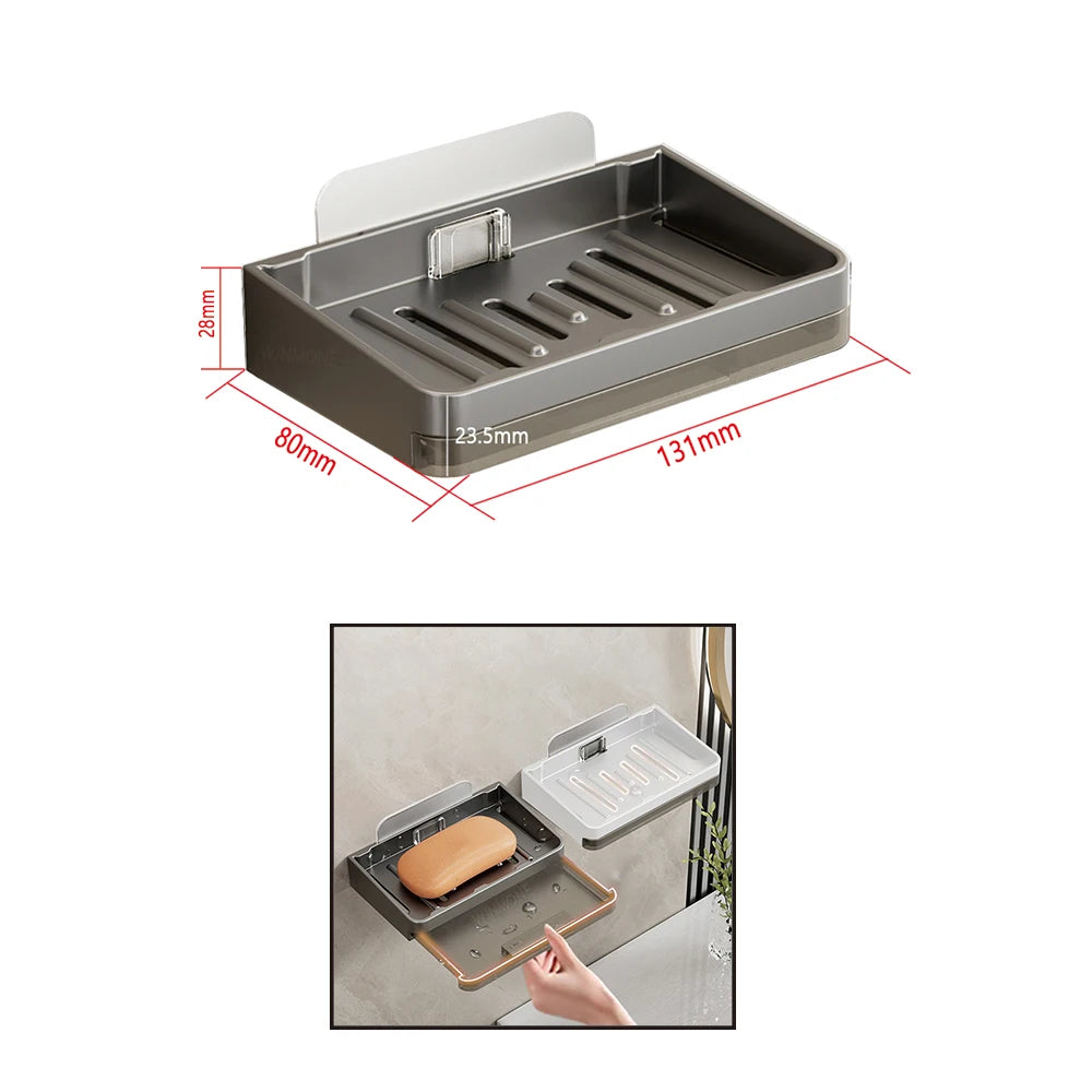 accessoires salle bain gris porte serviettes savon papier toilette moderne ensemble 30cm 40cm 50cm