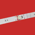 barrette led rétroéclairage tv blanc argenté rouge leds 779mm 3v technique