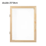 cadre bois texture naturelle feuilles séchées papier modeler coupelle plastique cuillère bois diy artisanat