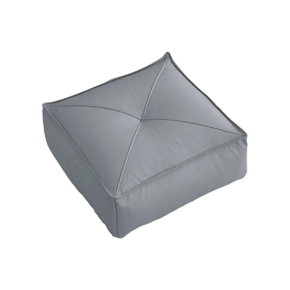 pouf carré moderne simili cuir beige orange vert mousse pe doux anti décubitus minimaliste