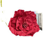 fleur artificielle velours rouge décoration intérieure moderne 30cm 40cm 50cm 60cm base plastique blanc