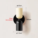 lampe murale moderne minimaliste noir vert olive rose blanc cuisine chambre coucher salle manger