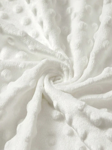 drap housse berceau rose clair gris clair texture points élastique doux moderne hiver enfant