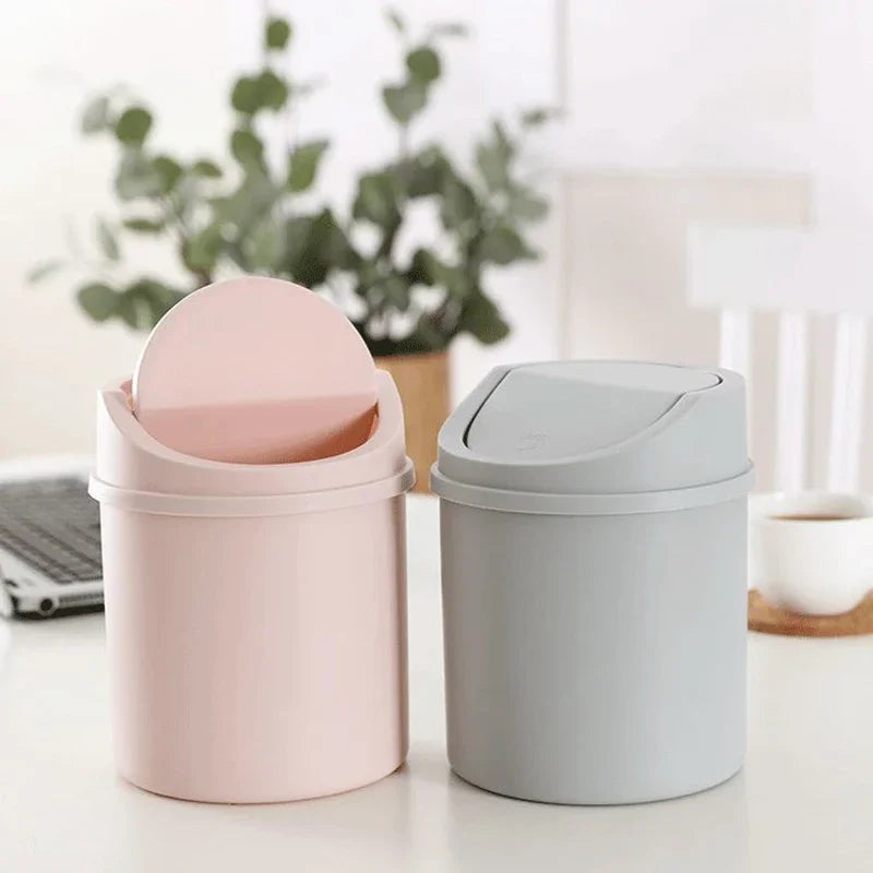 poubelle mini poubelle moderne rose gris blanc respectueux environnement rangement