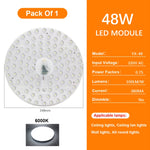 panneau led blanc moderne 285mm aimants télécommande câble alimentation 72w