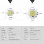 ampoules led chips 10w 20w 30w 50w 100w blanc chaud froid clips moderne