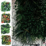 plantes artificielles murales feuilles vertes feuilles rouges clips naturel extérieur branche exposition