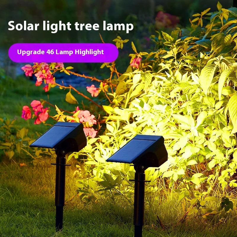 projecteurs solaires extérieurs étanches modernes panneaux solaires texturés lampes noires LED transparentes fixations murales