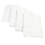 serviettes maison gris texture lin classique 40x40cm set 10paque opacité festive all season