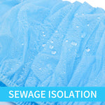 couvre siege toilette jetable bleu clair adhesif hygienique pratique non tissé respectueux environnement sac