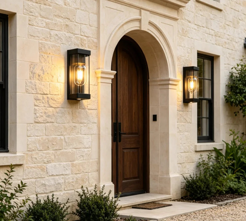 applique murale contemporaine noir led éclairage maison transparente fixations classique