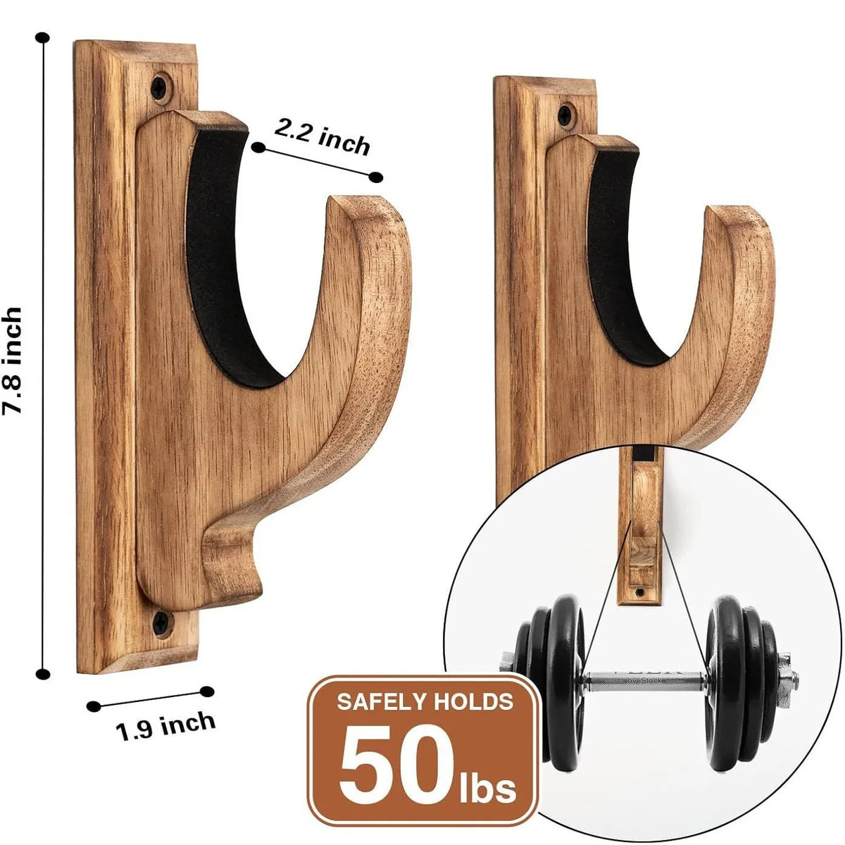 support mural bois vieilli rustique arme feu fixations vis instructions