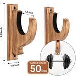 support mural bois vieilli rustique arme feu fixations vis instructions