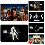protection carte bancaire stickers michael jackson noir signature adhésifs réutilisables moderne waterproof echangement