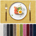 serviettes table lin classiques opaques beige gris noir vert rose bleu respectueuses l'environnement