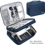 Sac bandoulière gris tissu uni pratique zipper bijoux accessoires chargeur câbles montres
